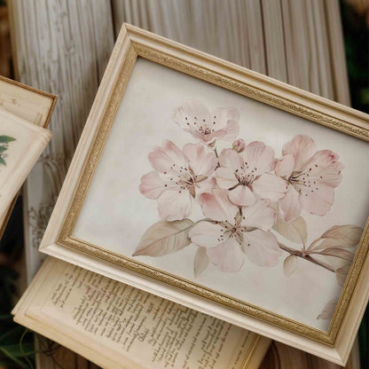 Vintage Bunny Nursery Wall Art with Florals and Ducklings