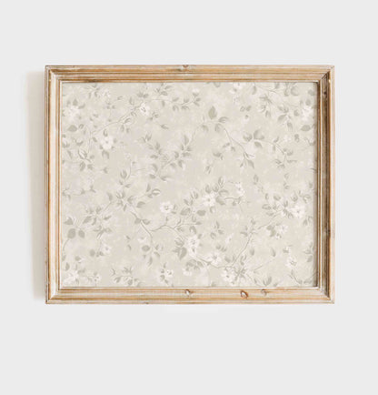 Vintage Bunny and Floral Nursery Prints for Baby Girl Room