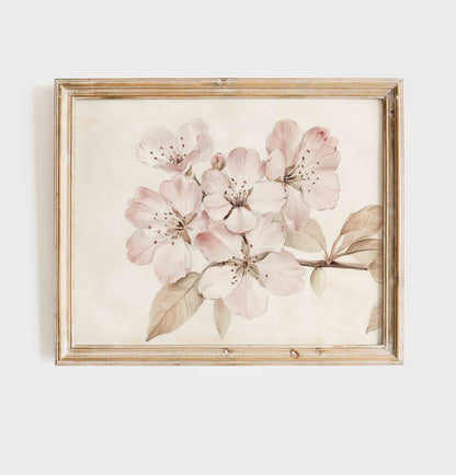 Vintage Bunny Nursery Wall Art with Florals and Ducklings