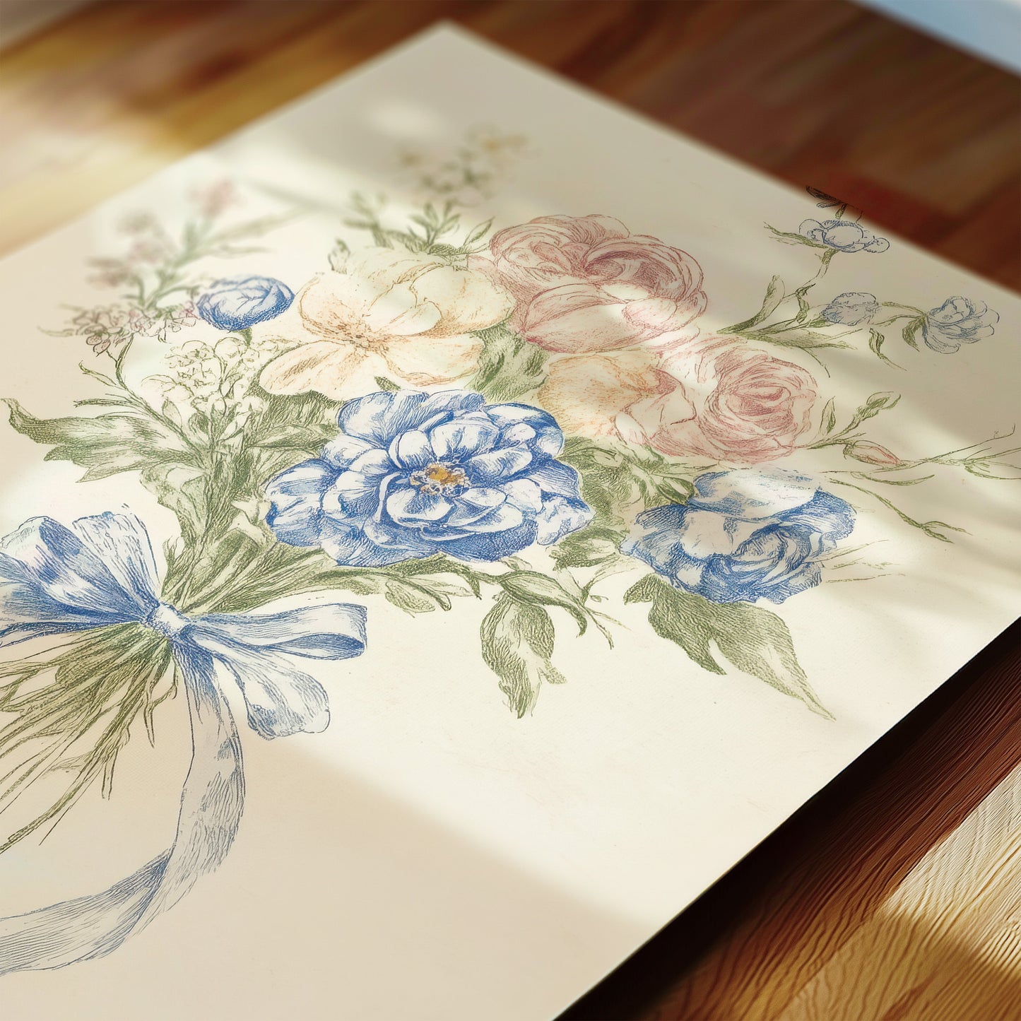 Coquette Nursery Wall Art with Bows and Florals – Soft Girl Room Decor