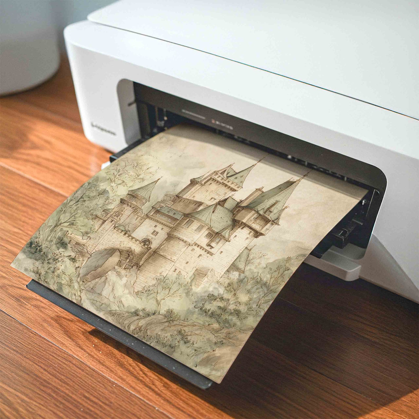 Fantasy Dragon Castle Nursery Art - Vintage Prints for Boys Rooms