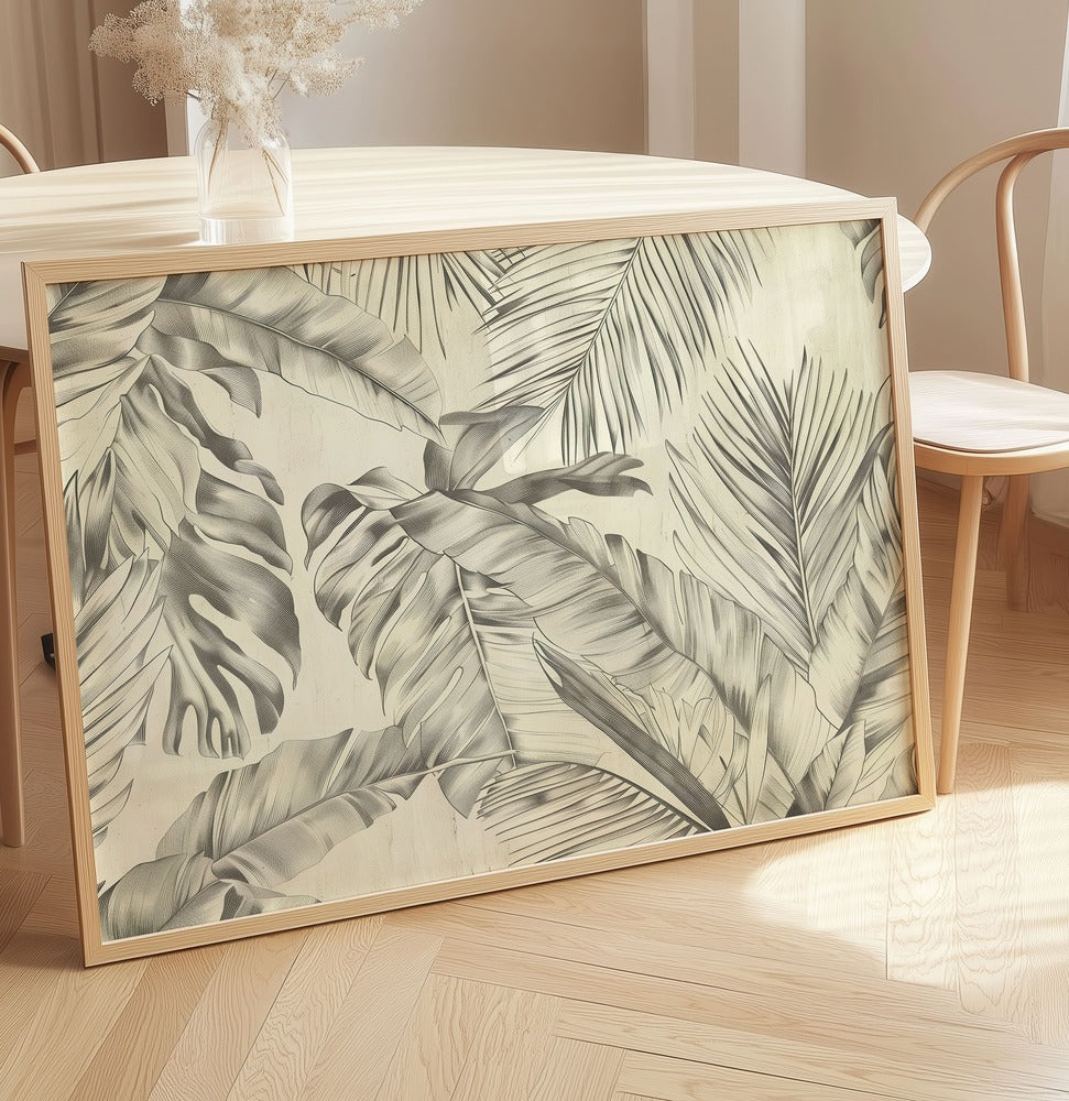 Safari Nursery Wall Art Set with Jungle Animals, Tropical Leaves & Nature Scenes (9 Pieces)