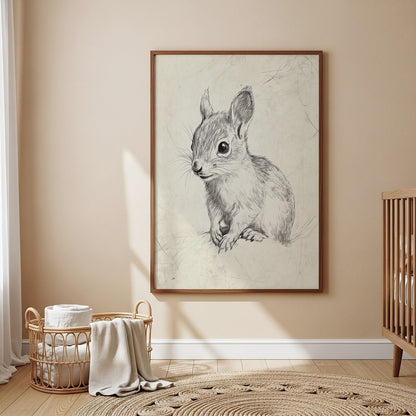 Woodland Nursery Wall Art Set with Forest Animals, Mushrooms & Botanical Prints (9 Pieces)