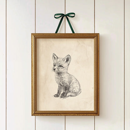 Woodland Nursery Wall Art Set with Forest Animals, Mushrooms & Botanical Prints (9 Pieces)