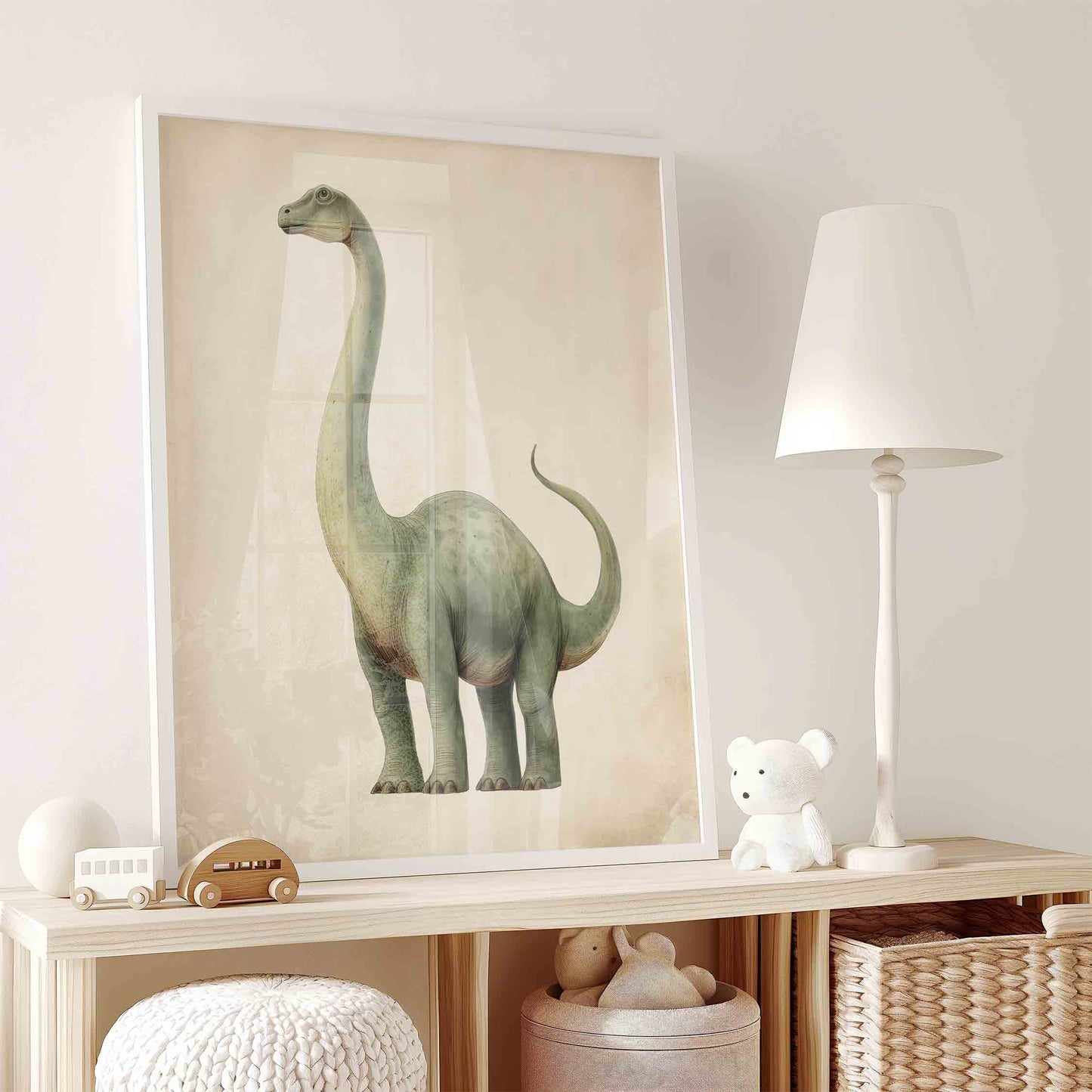 Dinosaur Nursery Wall Art Set - 11 Vintage Printable Prints
