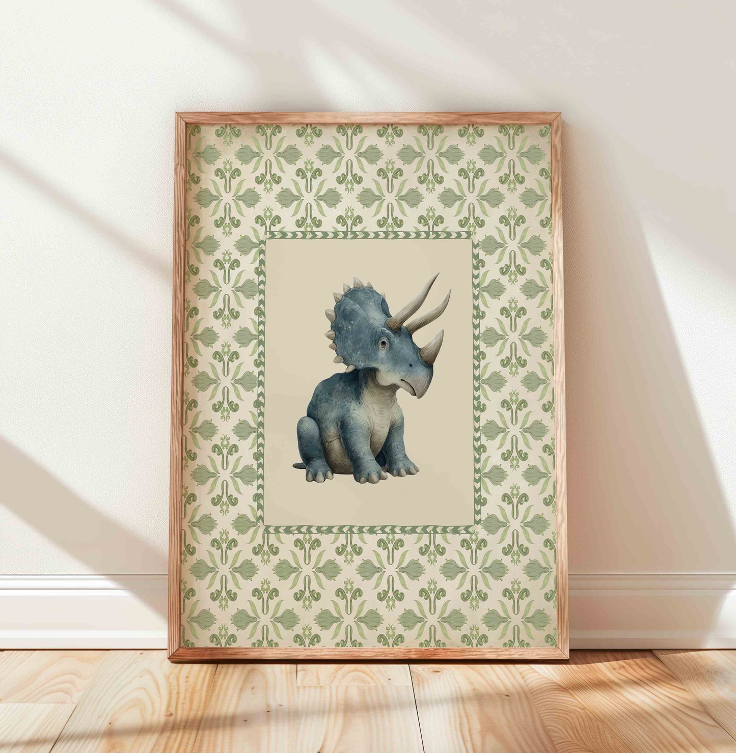 Dinosaur Nursery Wall Art Set - 11 Vintage Printable Prints