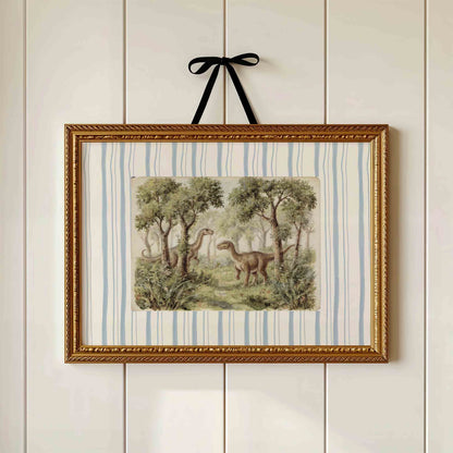 Dinosaur Nursery Wall Art Set - 11 Vintage Printable Prints