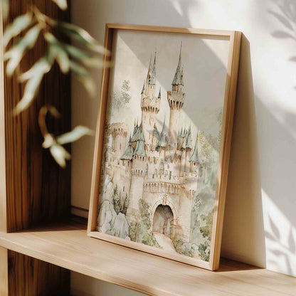 Castle nursery art Print - Set of 3 - 001