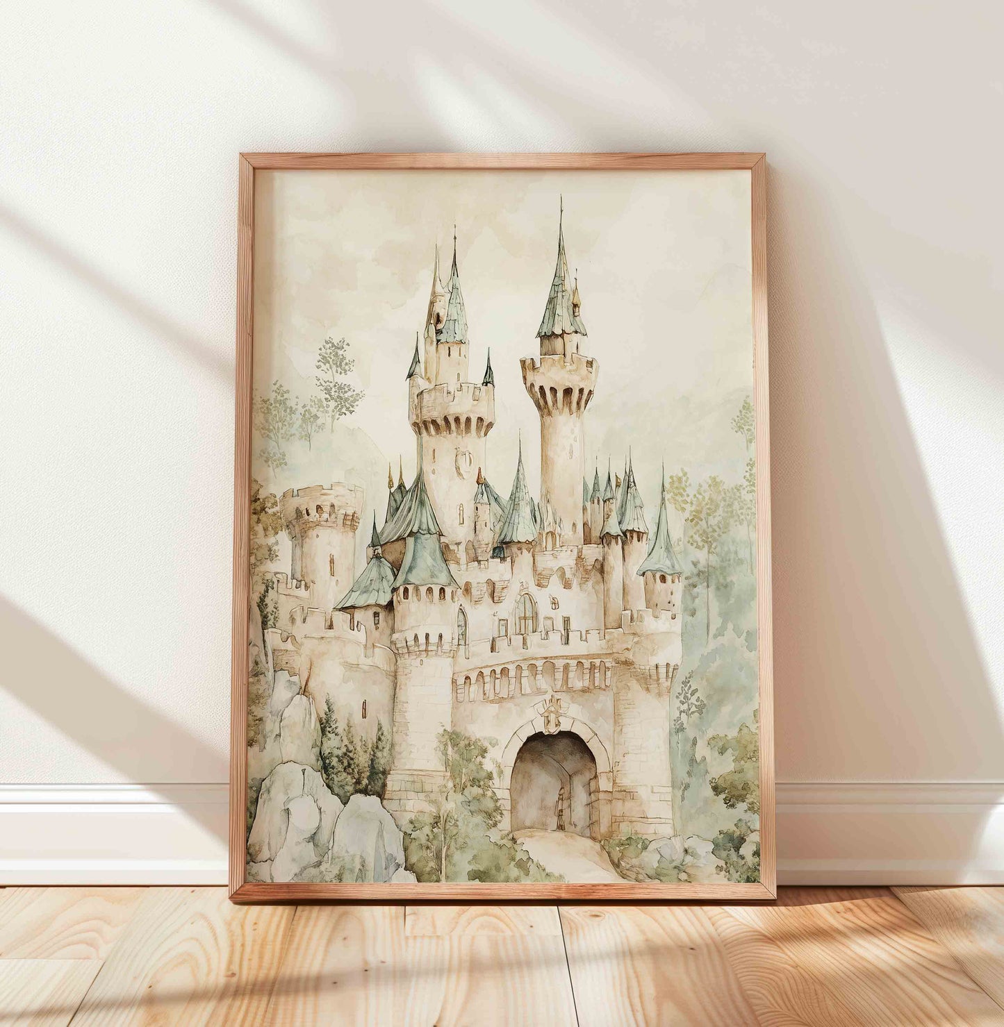 Castle nursery art Print - Set of 3 - 001