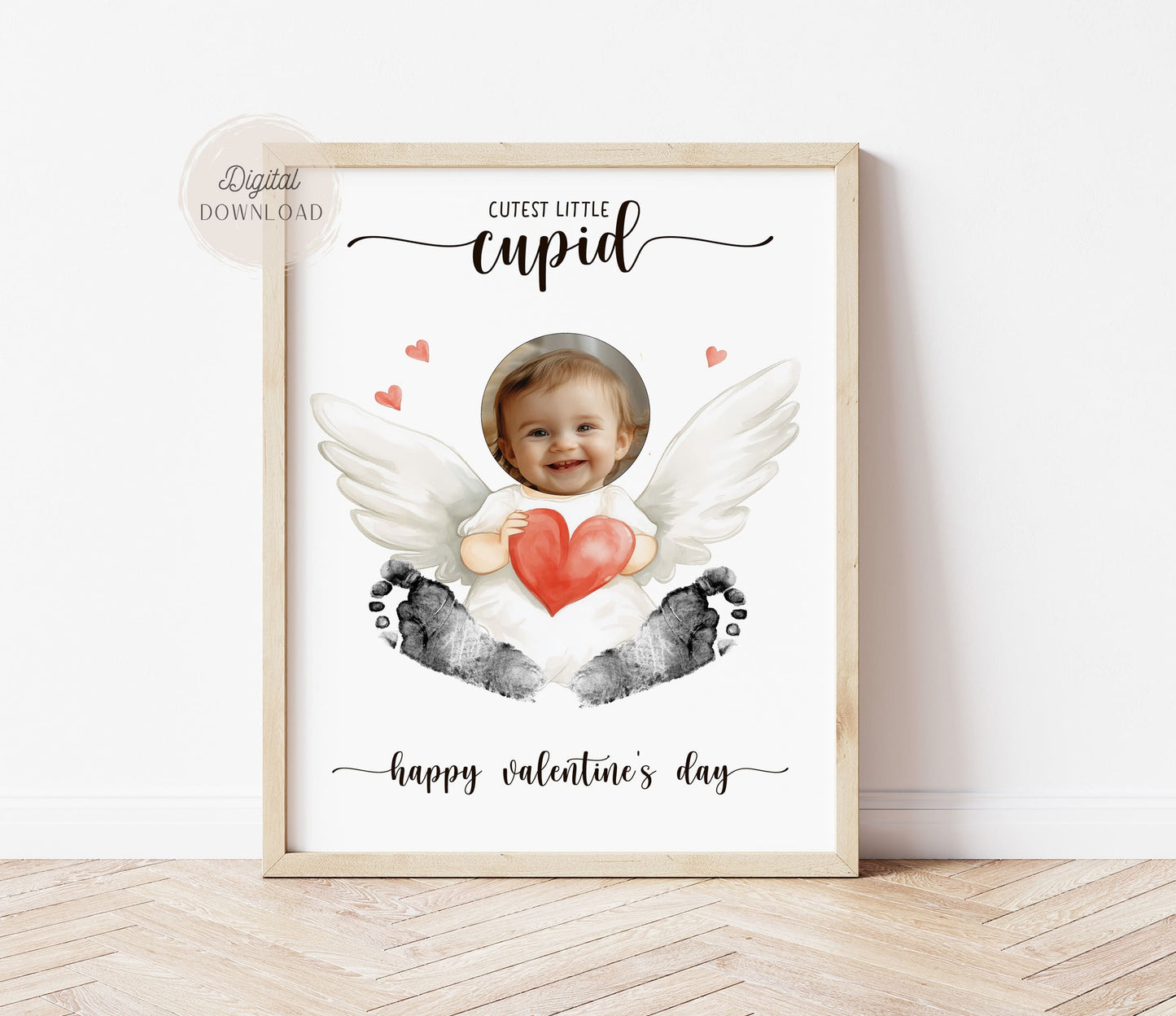 Cutest Cupid footprint with Photo