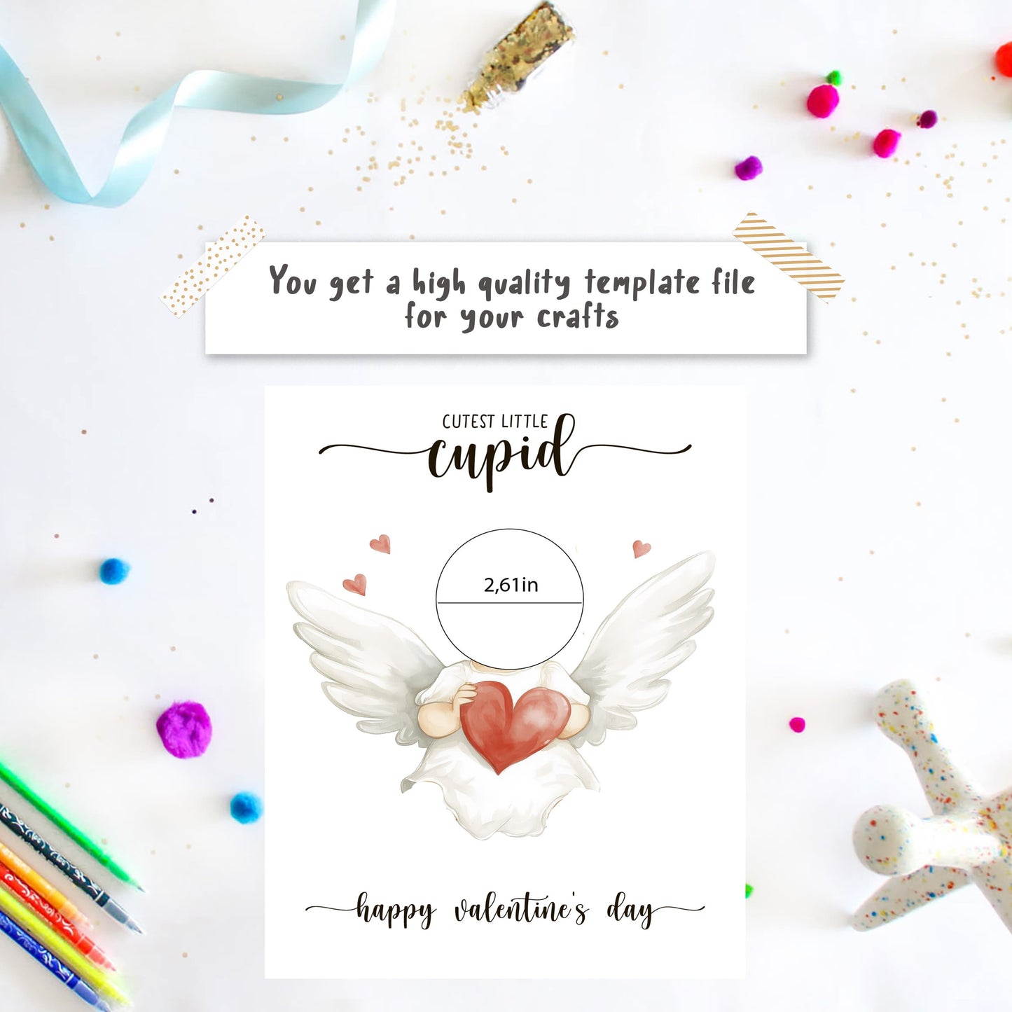 Cutest Cupid footprint with Photo PDF