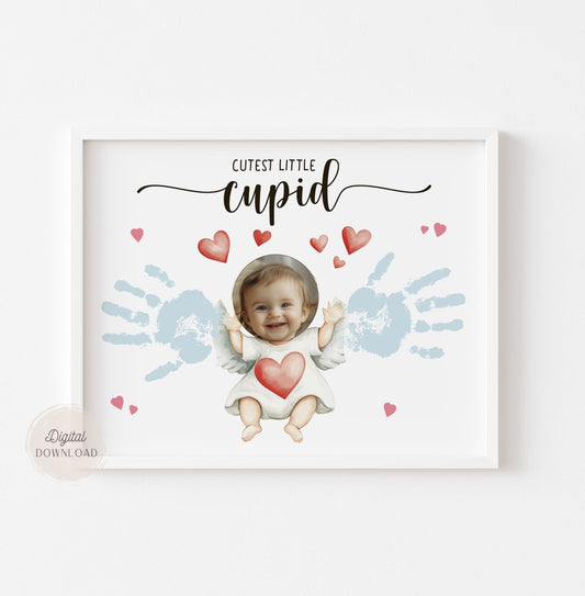 Cutest Cupid - Valentine handprint with Photo