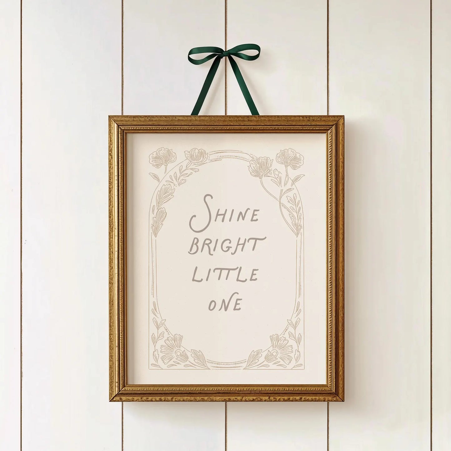 Whimsical Vintage Nursery Wall Art Set – Floral Bunny & Pastel Baby Girl Prints