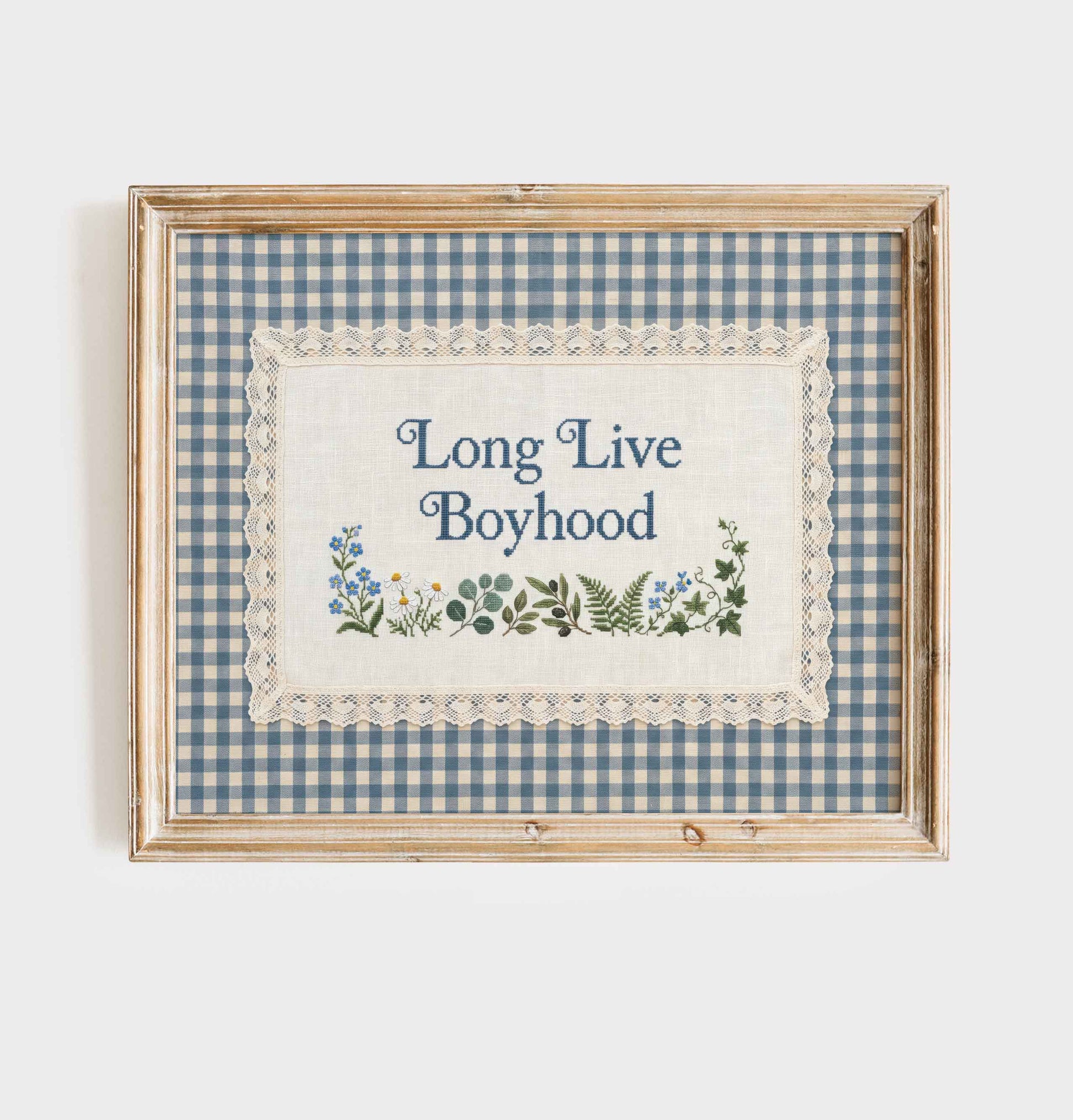 Classic vintage inspired wall art for a baby boy nursery