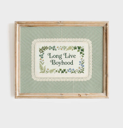 Classic vintage inspired wall art for a baby boy playroom