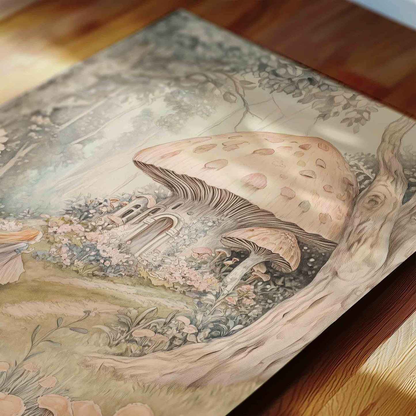 Fairy Tale Nursery Wall Art Set – Enchanted Forest Decor for Girls