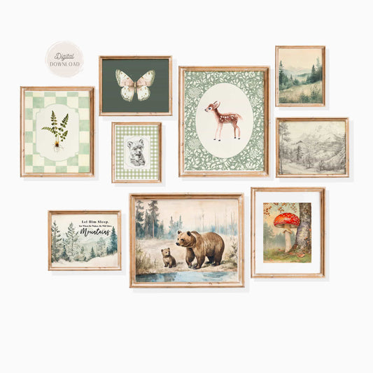 Whimsical Nature Nursery Gallery for Boys , woodland prints