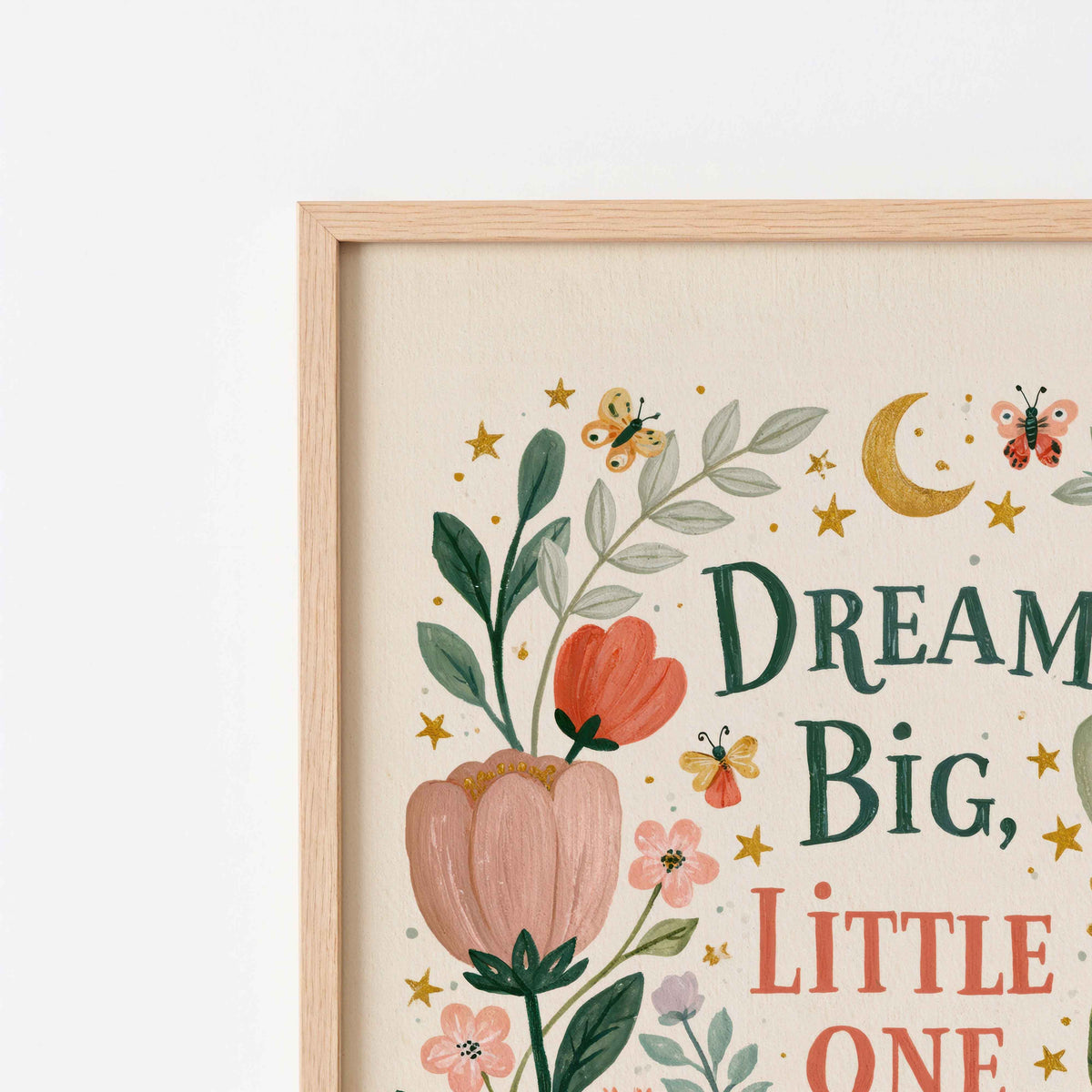 Digital download wall art for a baby girl nursery
