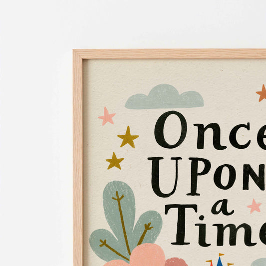 Digital download wall art for a bedroom for bedtime stories
