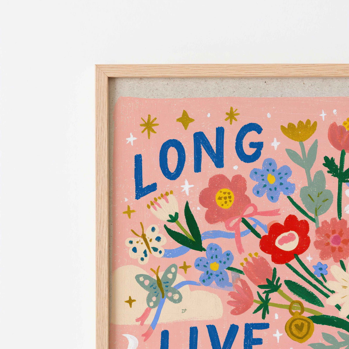 Digital download wall art for a girls bedroom