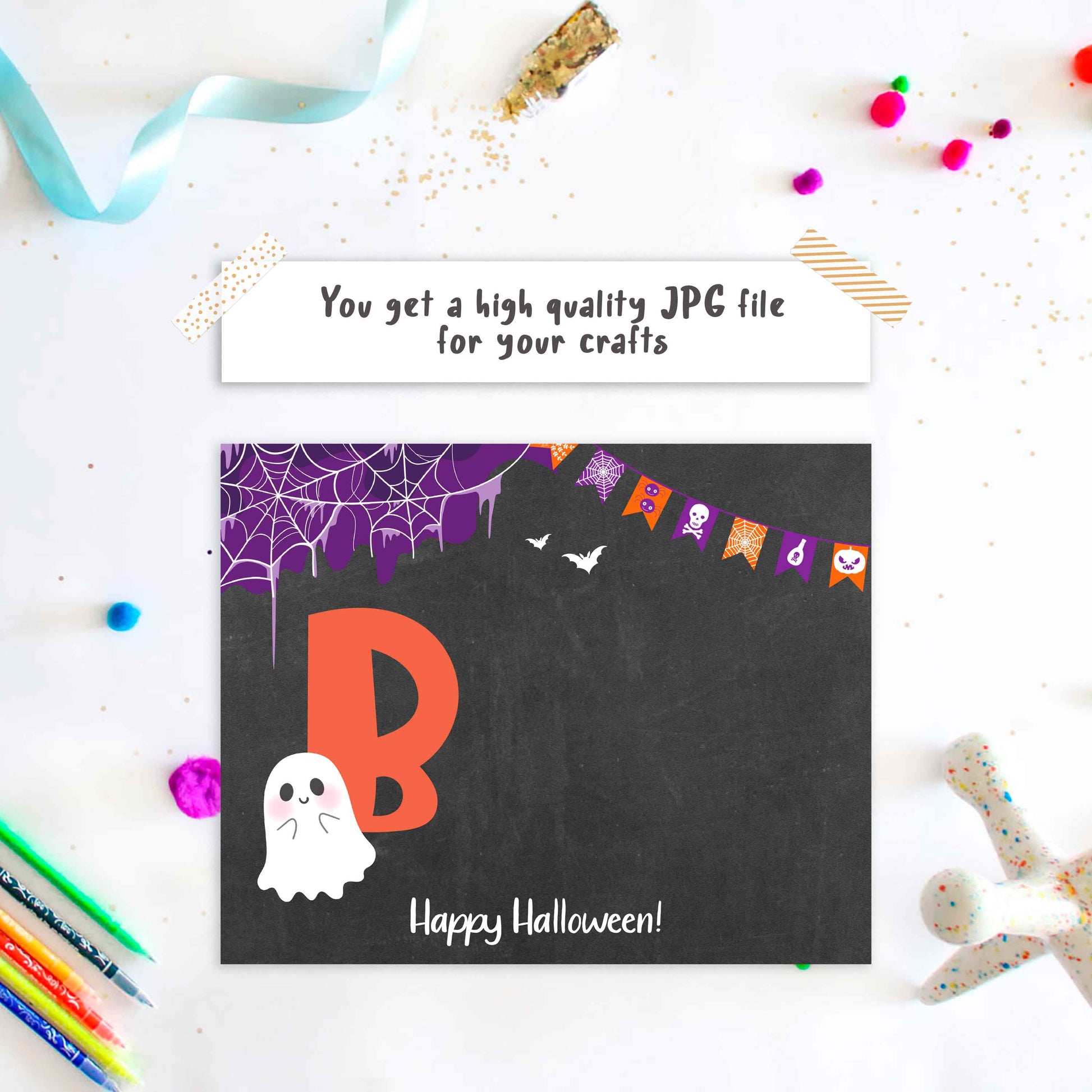 Ghost Footprint art Baby's First Halloween day download